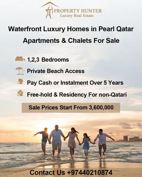 Beachfront Townhouses Chalets in The Pearl Qatar -1